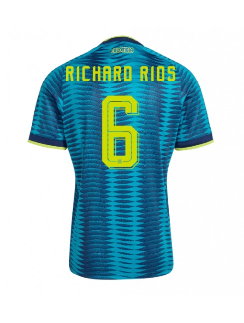 Colombia Richard Rios #6 Replika Borta Kläder VM 2026 Kortärmad Colombia Richard Rios #6 Replika Borta Kläder VM 2026 Kortärmad